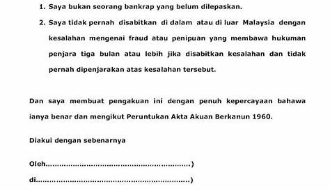 Surat Akuan Sumpah Rumawip Pesuruhjaya Sumpah Malaysia Putrajaya