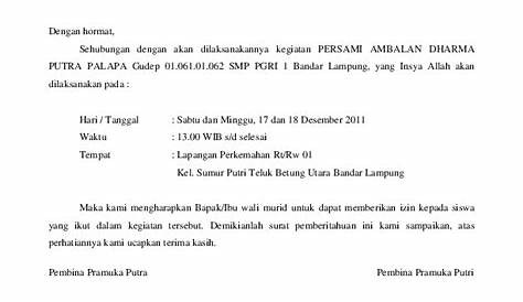 Contoh Surat Izin Dari Kantor Untuk Kampus : 13 Contoh Surat Permohonan