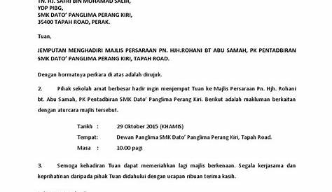 Surat Jemputan Penceramah