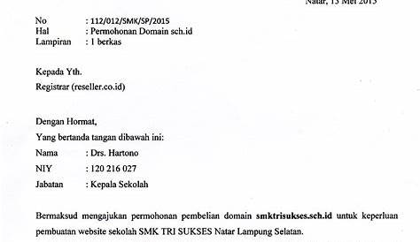 Contoh Surat Izin Guru Kepada Kepala Sekolah