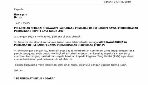 Contoh Surat Pegawai Stor