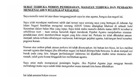 Surat Amaran Pertama Penjawat Awam