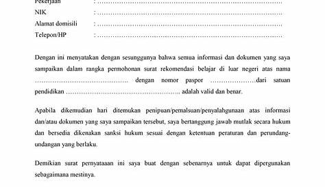 Surat Keterangan Kebenaran Dokumen Ke Word - IMAGESEE