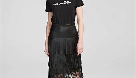 Karl Lagerfeld Paris Flare Skirt