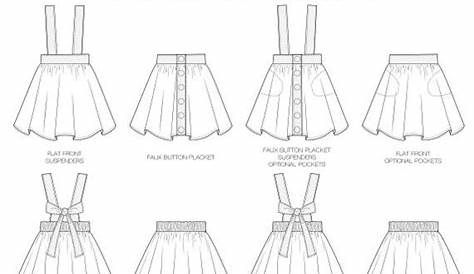 Diy Suspender Skirt Free Sewing Pattern And Tutorial By The