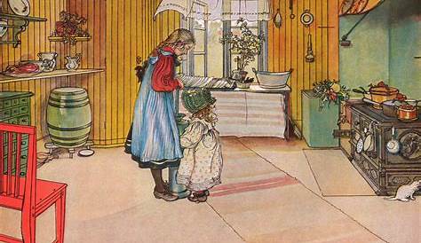 Flowers In The Meadow - Carl Larsson | WikiOO.org Carl Larsson, Art