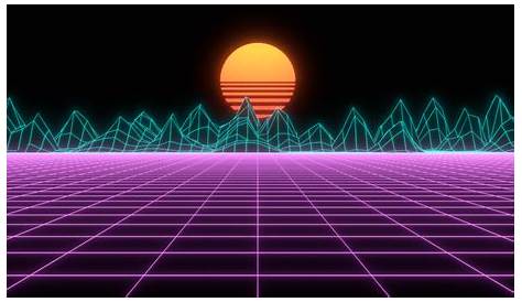 Creating Synthwave with Matplotlib | Synthwave, Vaporwave wallpaper