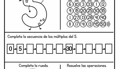 Operaciones de la tabla del 5 | Árbol ABC | Math activities preschool