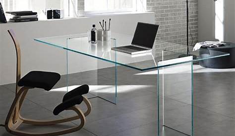Table de bureau en verre