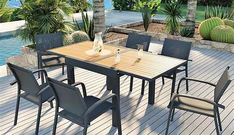 Table De Jardin Extensible Pas Cher Rallonge 256/320 Cm 10 Places