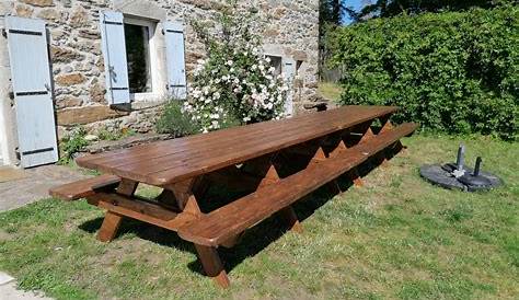 Table Forestiere VIALA BOIS Mobilier De Jardin En Bois Forestière