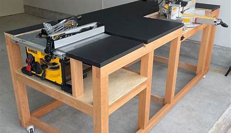 Mobile Miter / Table Saw Workbench Plans Instant PDF Etsy