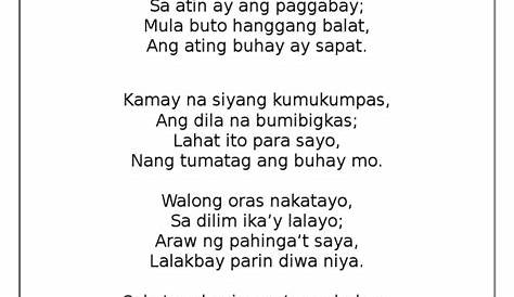 Maikling Tula Tagalog – Halimbawa