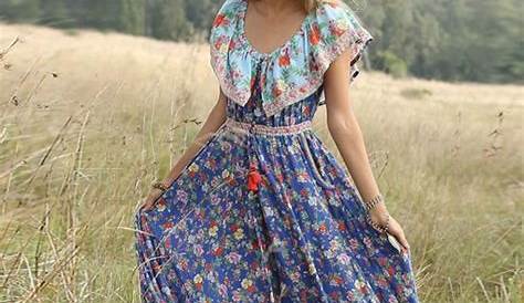 Taj Boho Dress Vintage Boho Dress Traveler Bohemian Whimsical Gypsy