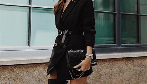 Tall Black Boots Outfit Spring