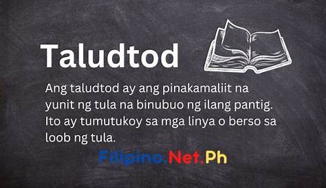 Ano ang Taludtod, Meaning o Kahulugan at Mga Halimbawa