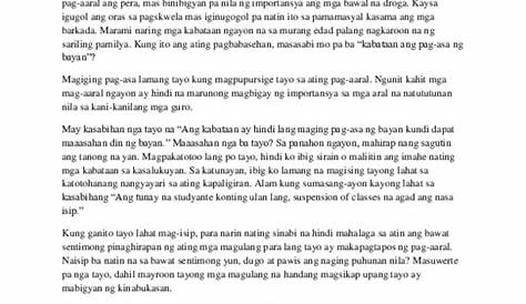 halimbawa ng maikling talumpati - philippin news collections