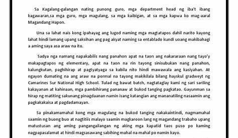 halimbawa ng talumpati tungkol sa edukasyon - philippin news collections