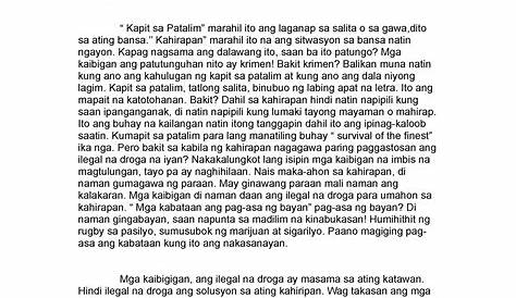 Talumpati Tungkol SA Sarili - TALUMPATI TUNGKOL SA SARILI Ang buhay ng