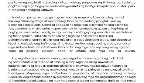 ⛔ Talumpati tungkol sa droga tagalog. Filipino Talumpati. 2019-02-04