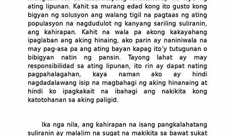 Halimbawa Ng Talumpati Tungkol Sa Edukasyon Tagalog - halimbawange