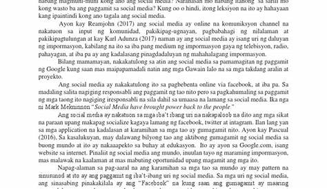 Tamang Paggamit Ng Social Media Tagalog