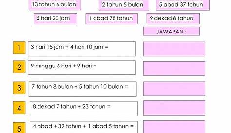 MATEMATIK | TAHUN 5 | MASA DAN WAKTU | TAMBAH UNIT MASA MELIBATKAN