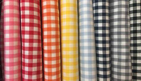 Gingham Check Fabric – Linen & Cotton
