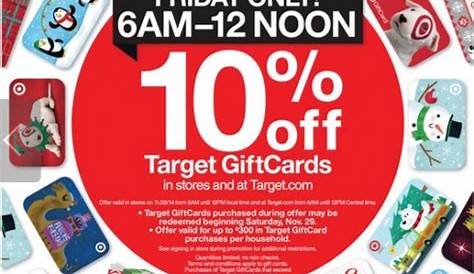 Target Gift Card Black Friday 10 Ad Posted Preview Disney Infinity Sales