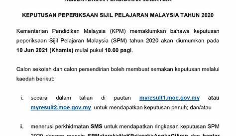 Jadual SPM 2021 Jadual Peperiksaan Sijil Pelajaran Malaysia