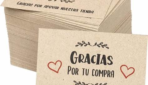 Gracias Cards Gracias Por Tu Compra Tarjetas De - Etsy Ireland