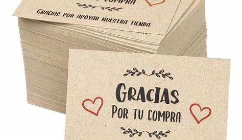 Tarjeta Gracias por su compra. Edición en español Flores | Etsy en 2021