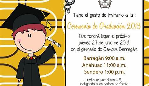 Invitaciones Para Graduacion Primaria