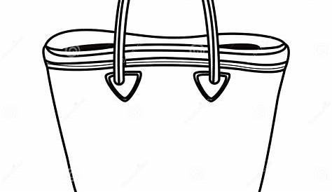 Transparent Background Shopping Bag Clipart Black And White - Download