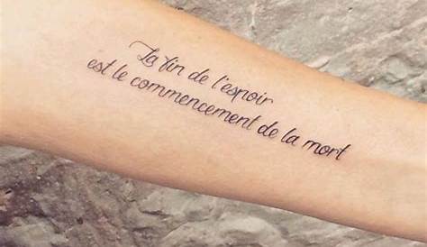 Citation Sur La Vie Et La Mort Tatouage - Best Citations D'amour