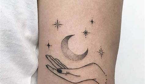 Tattoo moon amd stars | Tatouage tribal lune, Design tatouage lune