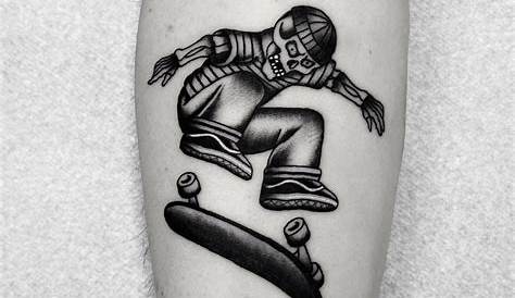 100 Skateboard Tattoos For Men - Cool Design Ideas To Roll With