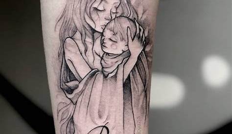 Mother with child tattoo.... similar to the other one. Mother Tattoos