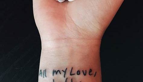 25 Meaningful Tattoos To Get In Memory Of Someone You Love | In loving