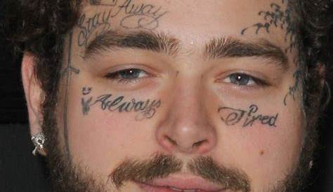 Post Malone Gets a ''Stay Away'' Tattoo on His Face - XXL