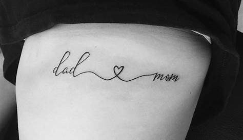 Tatuajes dedicados a Mamá y Papá Mom Dad 【Lo Mejor de 2023