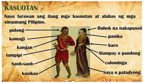 Mga Sinaunang Bagay ( Lesson in Sining VI )