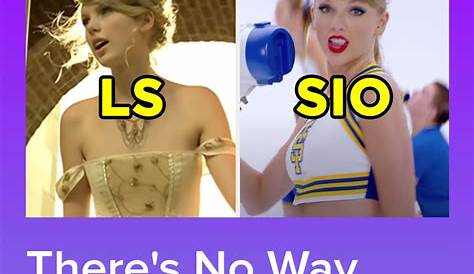 Taylor Swift Song Acronyms Quiz By Neville2000