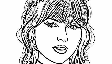 Taylor Swift Coloring Page Printable