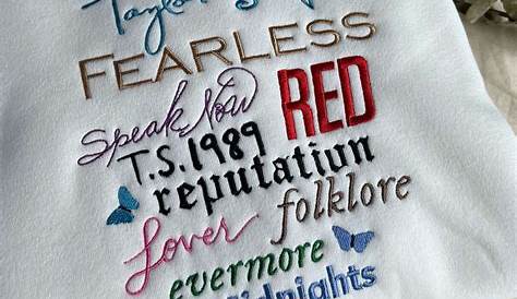 Taylor Swift Enchanted Inspired Embroidered Sweatshirt Etsy UK