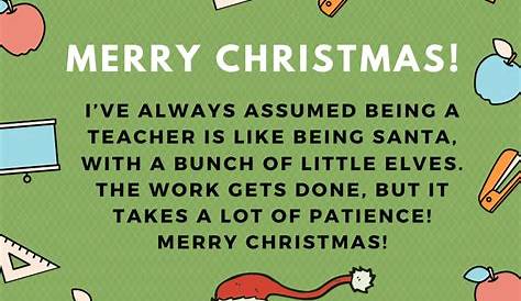 Teacher Christmas Quotes Funny