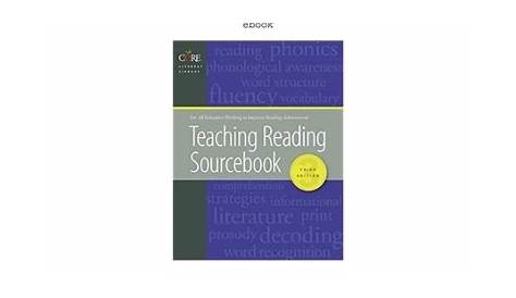 Teaching Reading Sourcebook Third Edition Pdf Free