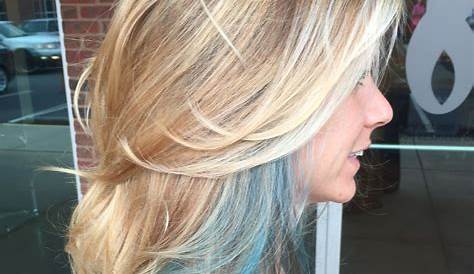 Teal Streaks In Blonde Hair The 25+ Best Ideas On Pinterest Blue