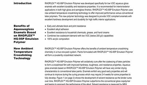 Technical Data Sheet - Canada Colors & Chemicals