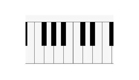 Piano Keyboard Png - Teclado Musical Para Imprimir PNG Image